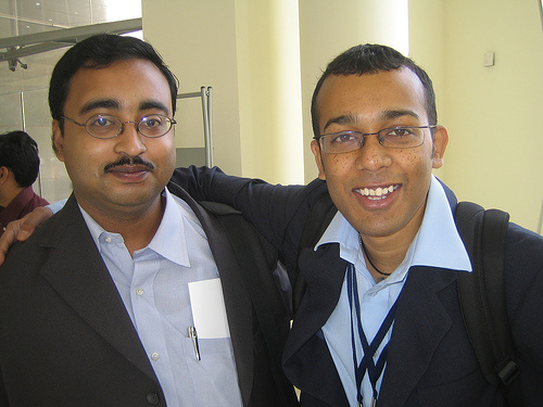 Dipankar(left) &amp; I at Community Day, SAP TechEd, 2007.